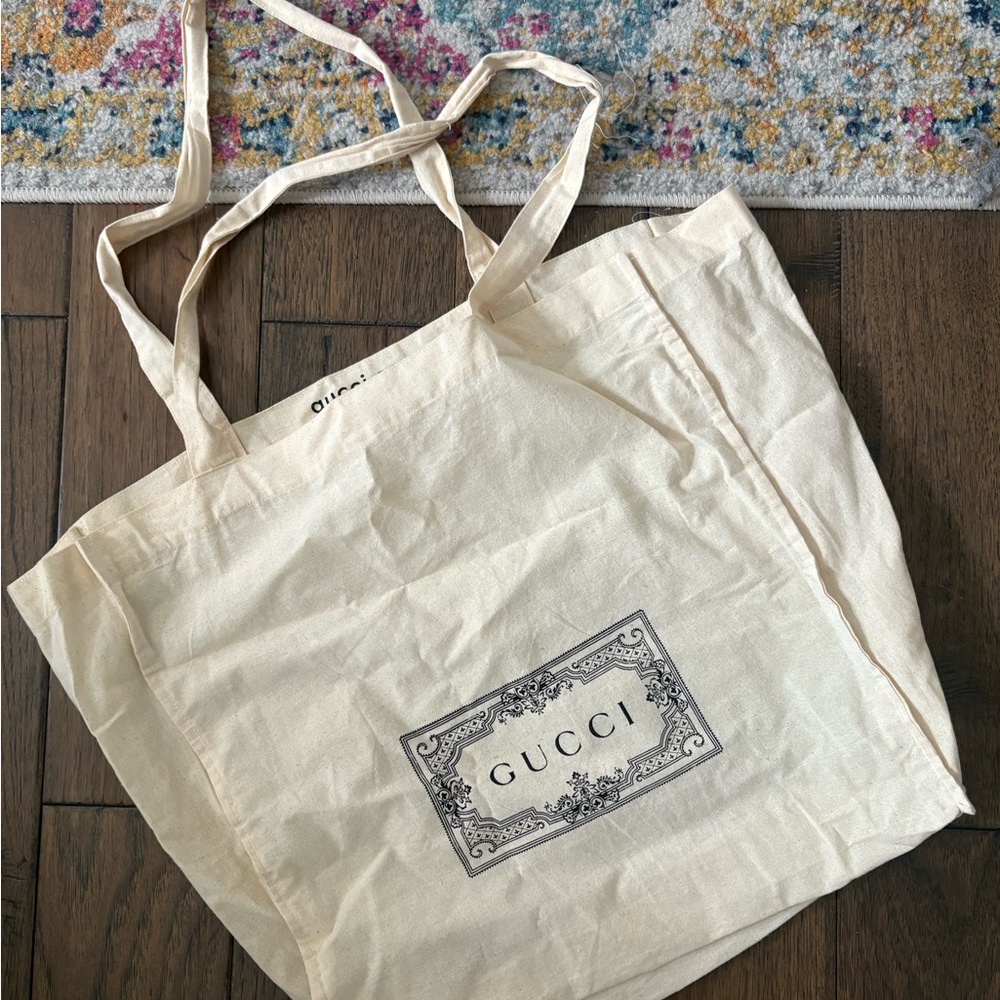 Gucci Linen Tote Bag